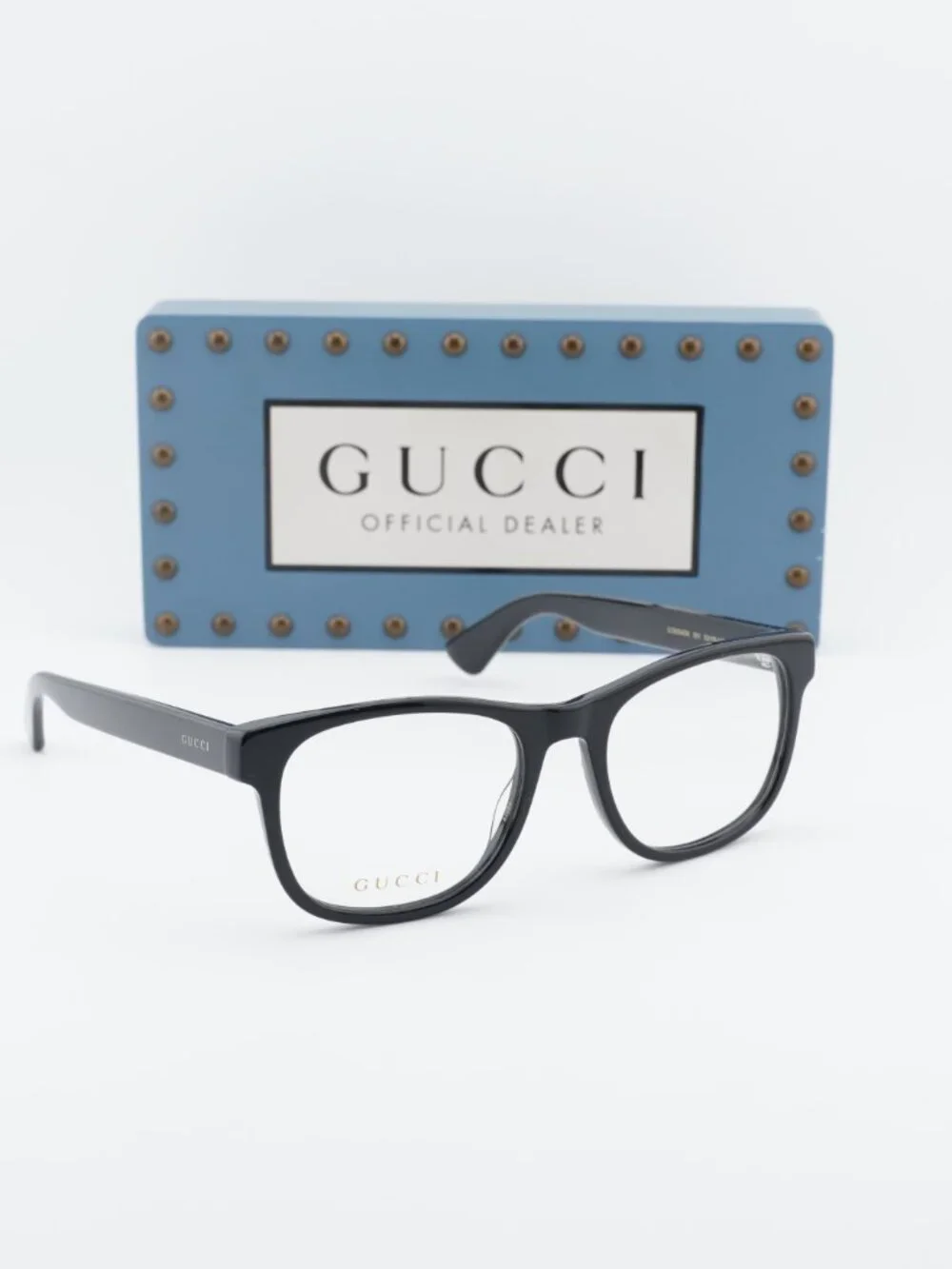 Gucci GG0004ON 001 Square Eyeglasses 53mm - Black